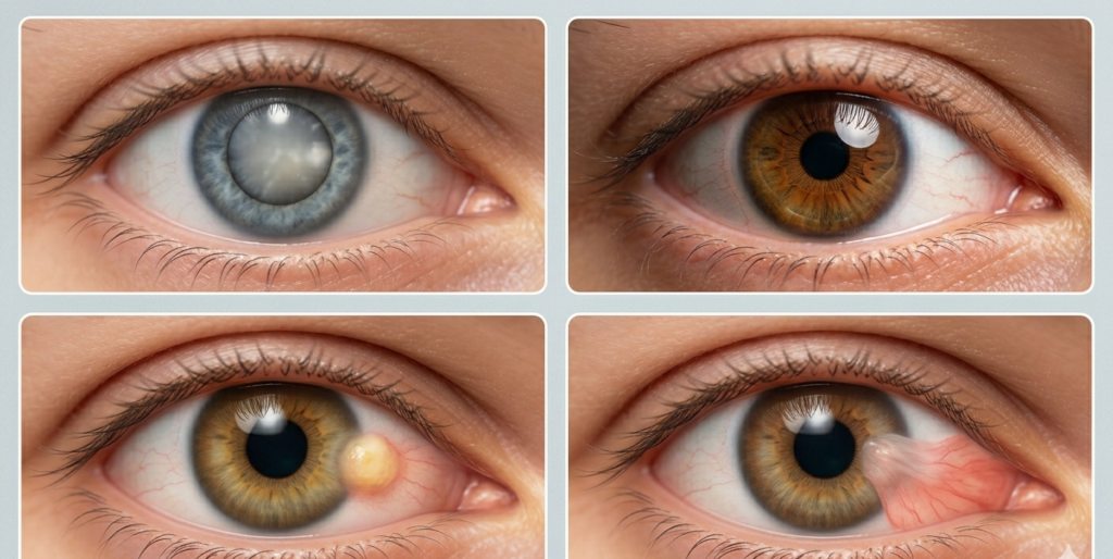 Cataract รู้จักโรคตาต้อ 4 ชนิด ต้อกระจก, ต้อหิน, ต้อลม และต้อเนื้อ