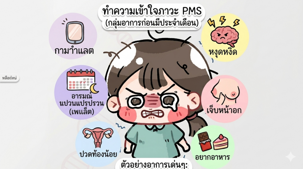 เข้าใจภาวะ PMS (ก่อนมีประจำเดือน) ทำไมอยู่ๆ ก็อยากร้องไห้และหงุดหงิด